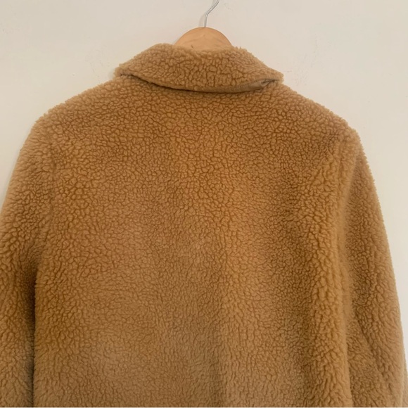 Madewell Sherpa Portland Jacket Women's Large Distant Sand Melange Crop Outdoor - Picture 7 of 9